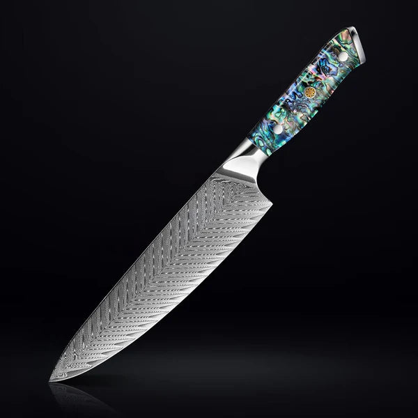 Umi Collection — Japanese VG10 Damascus Steel Knife Set with Abalone Shell Handles