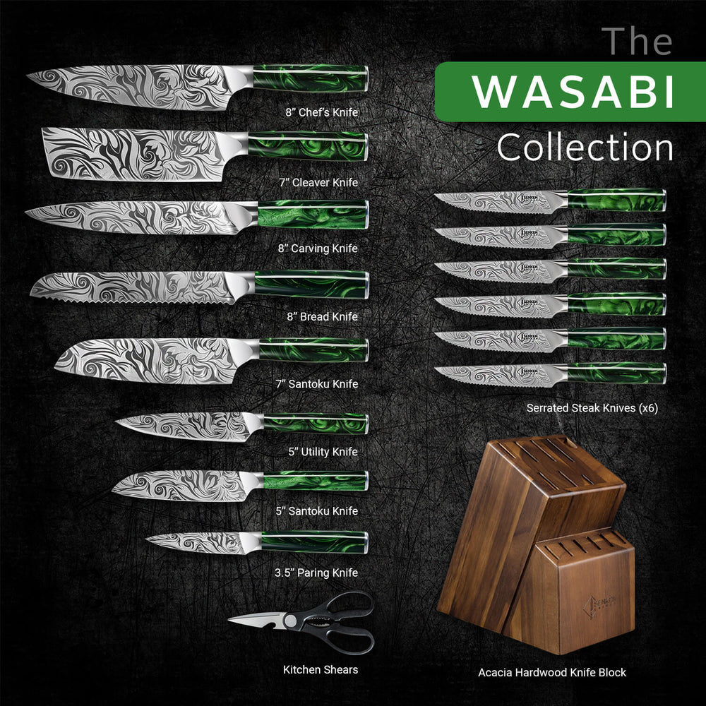 Wasabi 16-Piece Japanese Knife Block Set – view 3